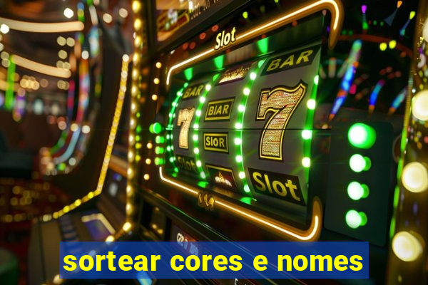 sortear cores e nomes