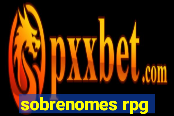 sobrenomes rpg